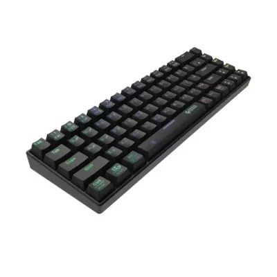 Gaming Keyboard (Mechanical ) with Wired and Bluetooth ( English - Arabic ) - Black